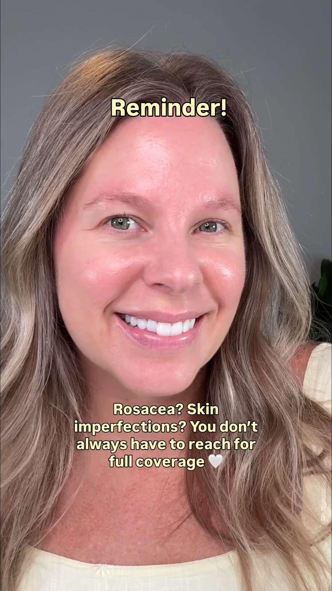 If you have rosacea, redness, texture, or other skin imperfections, you’re not alone and I want you to know this: you don’t have to cover every bit of it to look and feel beautiful. 🤍

I used to think I needed more coverage to make my skin look “better.” But sometimes, a very light layer is enough to even things out while still letting my real skin show through. Makeup doesn’t have to hide you. It can simply enhance what’s already there. ✨

If you’re a woman over 35 who loves easy, everyday makeup that looks like skin, follow along. I’ve got you. 🫶🏻
Using @maybelline lumi matte foundation and I’ve been loving it!

#Over35Beauty #MatureSkinMakeup #RosaceaMakeup #EverydayMakeup #MakeupOver35 RealSkin LightCoverageFoundation

#LTKmorningroutine #LTKOver40 #LTKBeauty
