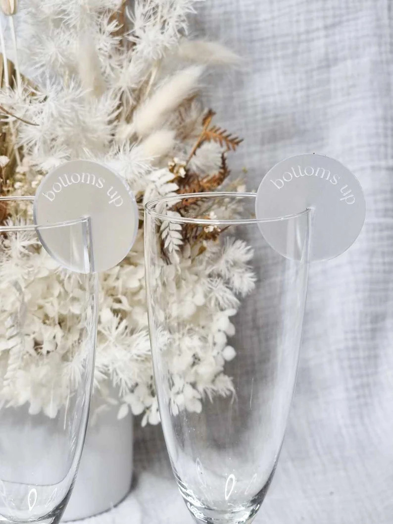 Acrylic Drink Tags Drink Toppers Personalised Drink Toppers | Etsy | Etsy (US)