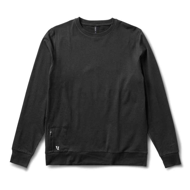 Ponto Performance Crew | Black Heather | Vuori Clothing (US & Canada)