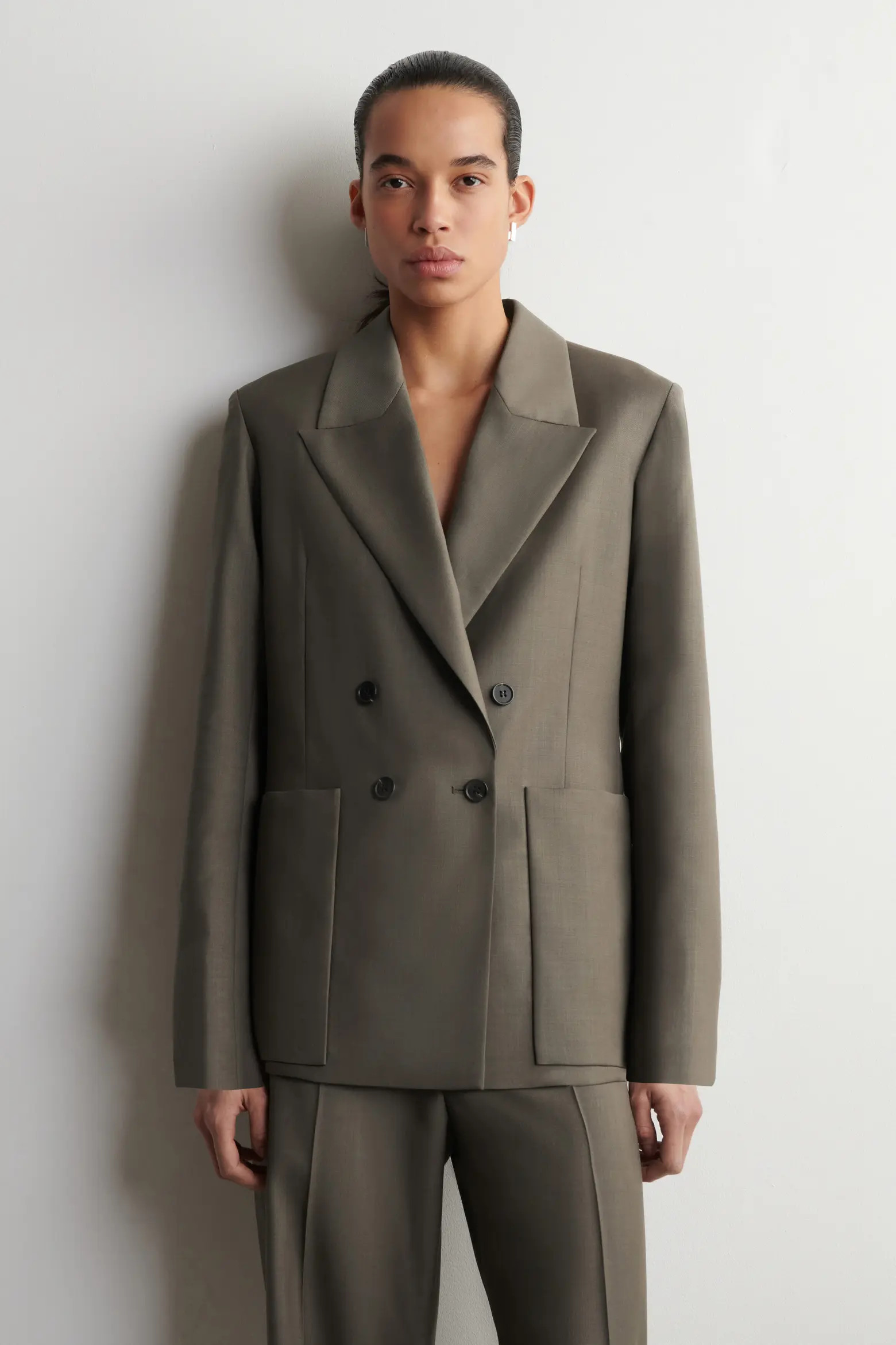Double-Breasted Wool-Twill Blazer (Women) | Nordstrom | Nordstrom