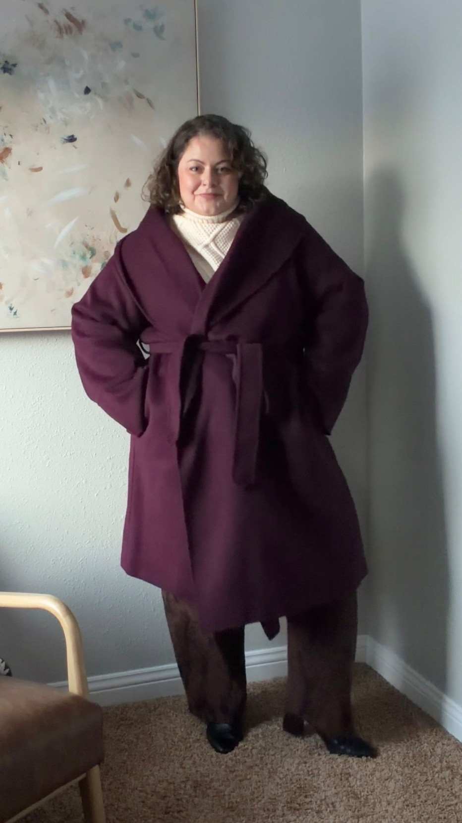 Plus size winter OOTD 

Jacket M 
Sweater 18/20
Jeans 18
Shoes tts 

Bust 44  //  waist 42  //  hips 55  //  5’6” 

#LTKWorkwear #LTKootd #LTKPlusSize