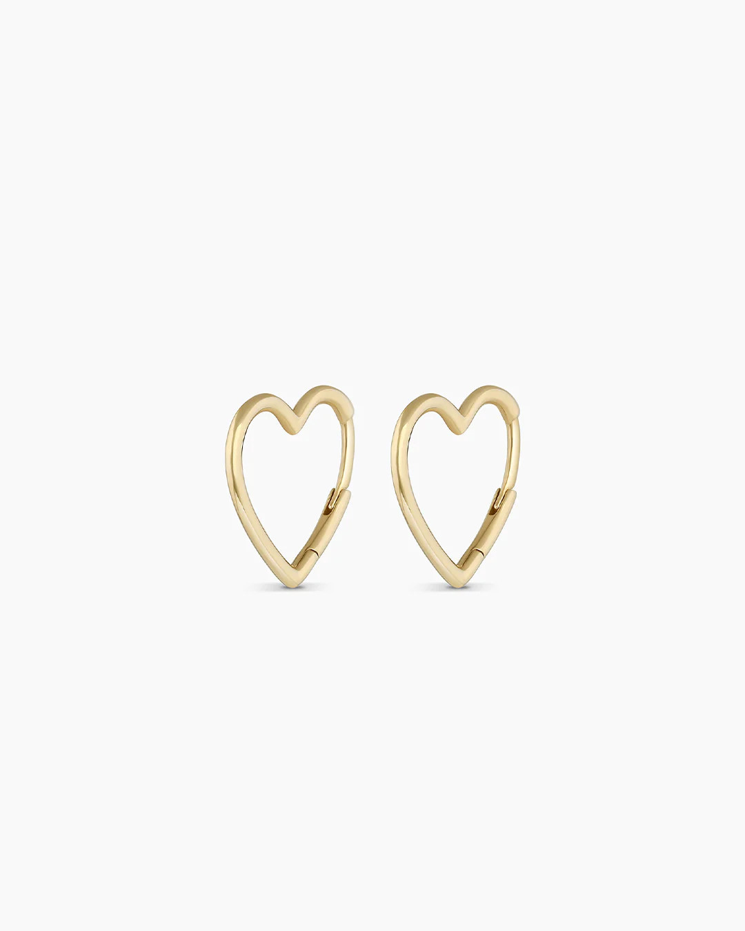 14k Gold Open Heart Huggies | gorjana