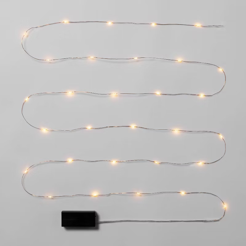 30ct Battery Operated LED Twinkling Dewdrop Fairy String Lights - Wondershop™ | Target