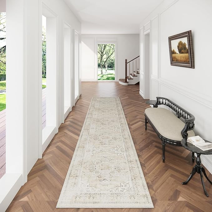 Runners for Hallways Kitchen Runner Rugs: 2'x 10' Washable Runner Rug Boho Non Slip Long Floor Ru... | Amazon (US)