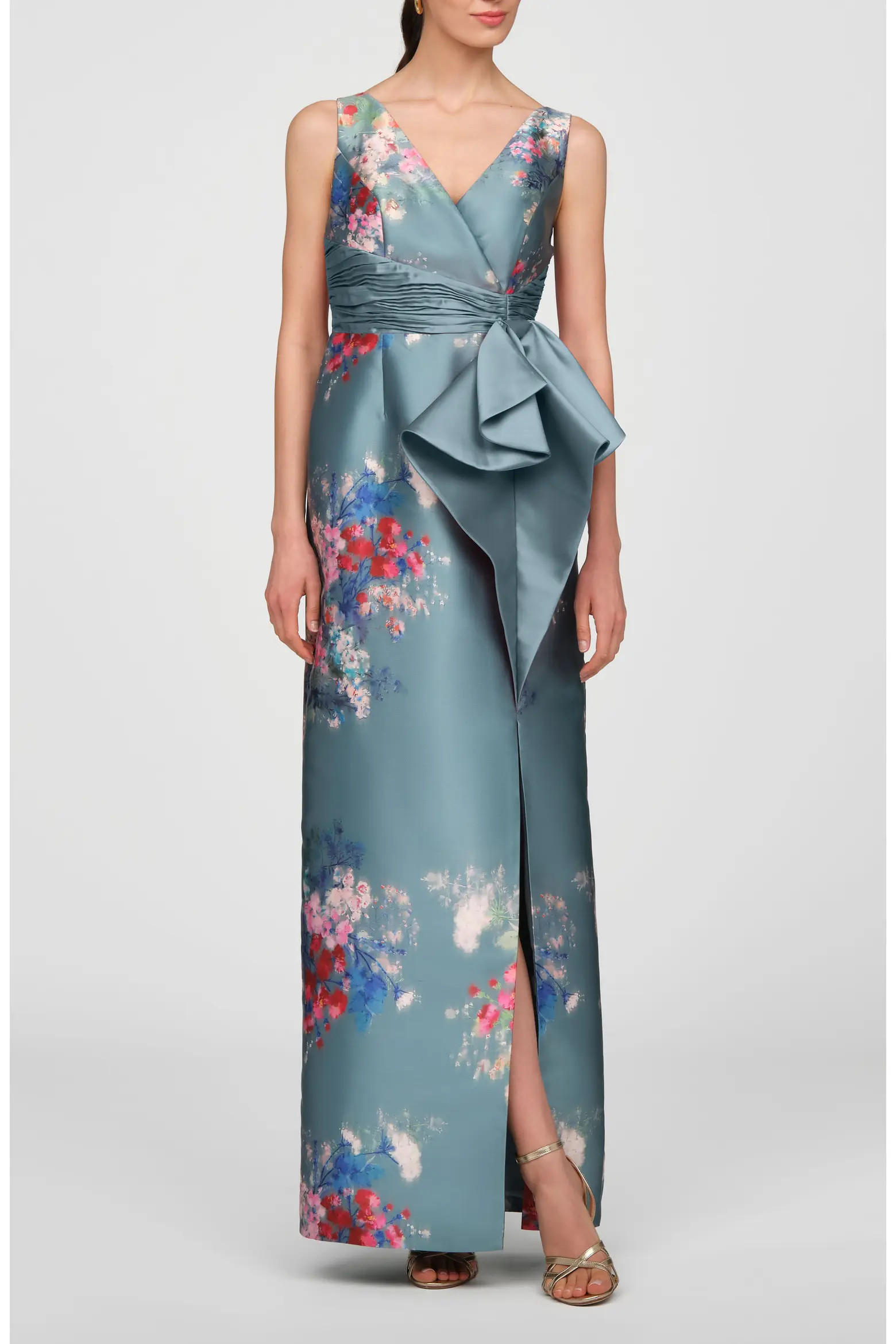 Kathleen Placed Floral Mikado Column Gown (Women) | Nordstrom | Nordstrom