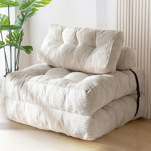 MAXYOYO Folding Sofa Bed, Convertible Sleeper Chair with Pillow Foldable Mattress with Back Suppo... | Amazon (US)