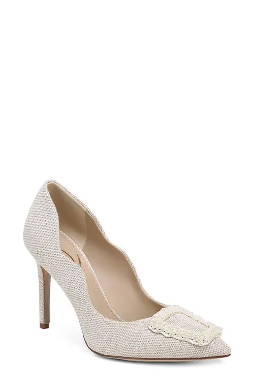 Sam Edelman Harriett Pointed Toe Pump in Ivory Multi at Nordstrom, Size 7.5 | Nordstrom