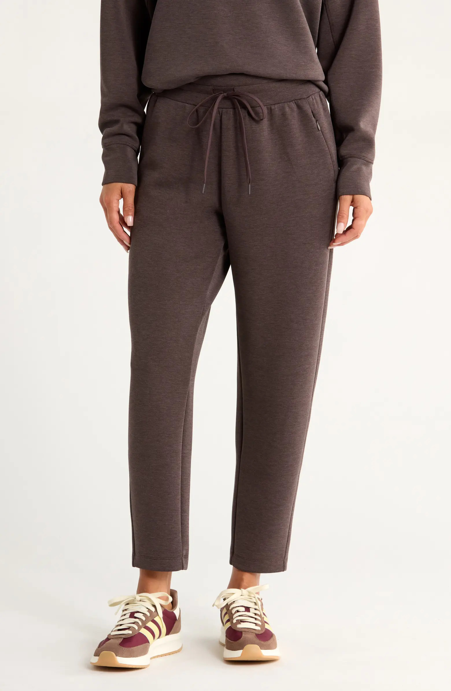 Zella Ultrasoft Knit High Waist Ankle Pants | Nordstrom | Nordstrom