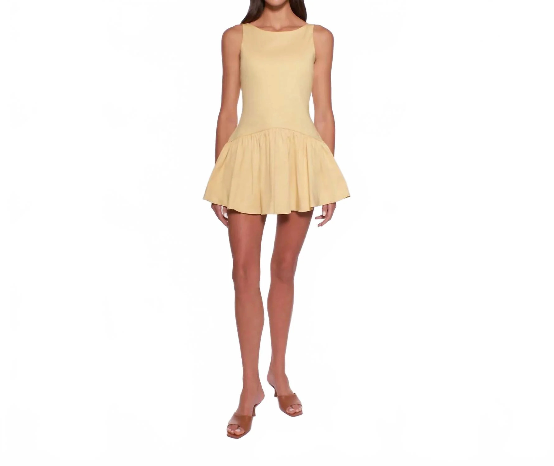 Addison Mini Dress In Honey Comb | Shop Simon