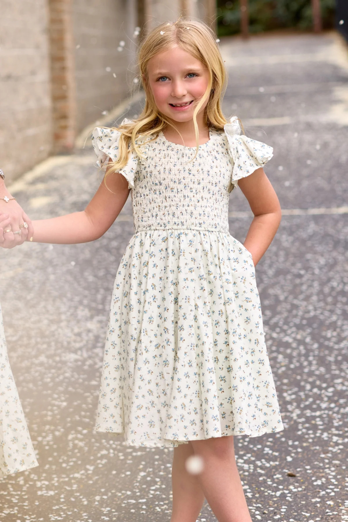 Mini Hattie Dress in Madeline Blue | Ivy City Co