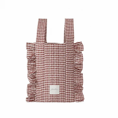 Gingham Stroller Bag - Mulberry One Size | Pehr
