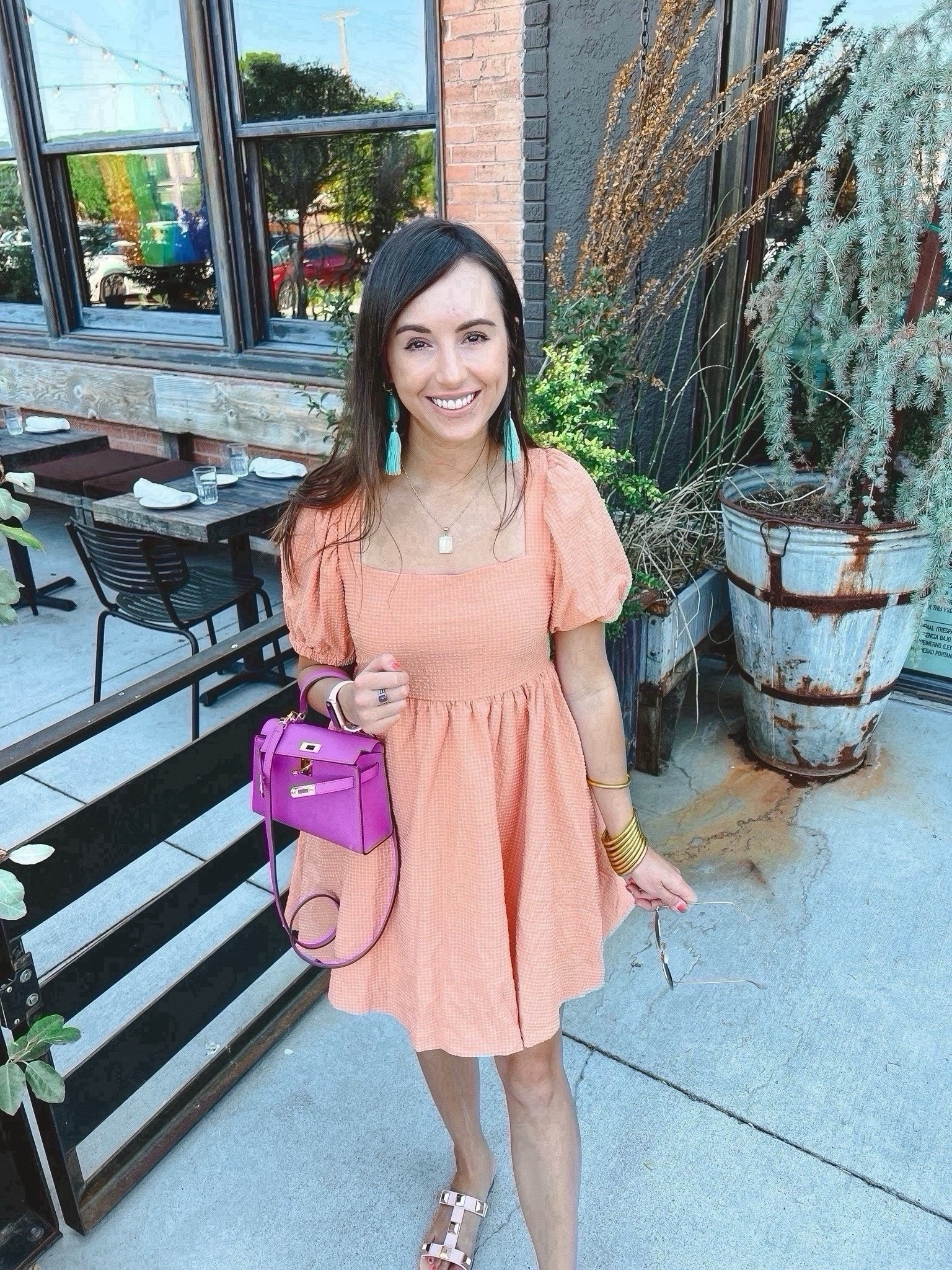 Red dress boutique dress with lily bean hettie  mini Kelly alternative and Kendra Scott earrings  



#LTKFindsUnder100 #LTKSeasonal #LTKStyleTip