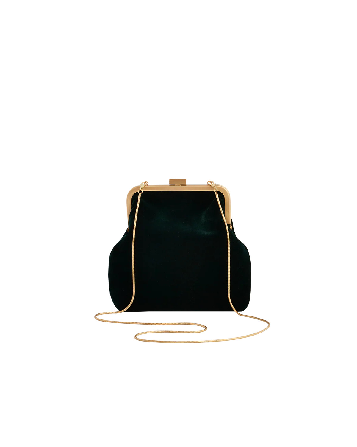 Green Velvet Clutch | Fable England