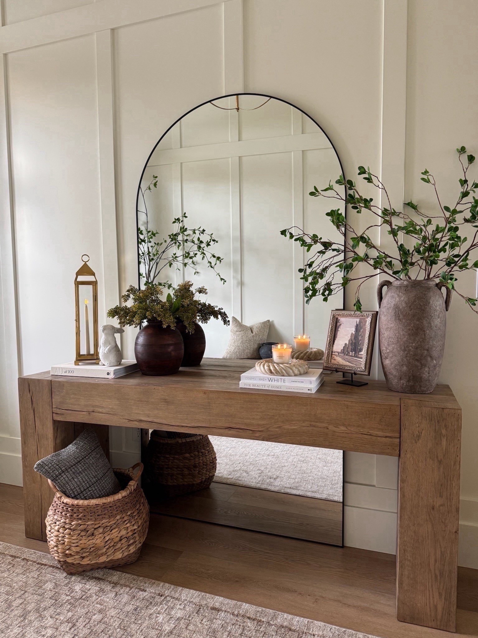 This gorgeous solid wood console table was a top 9 bestseller in 2025! One of my favorite splurge-worthy furniture pieces that I will have for years! 

#LTKHome #LTKSaleAlert