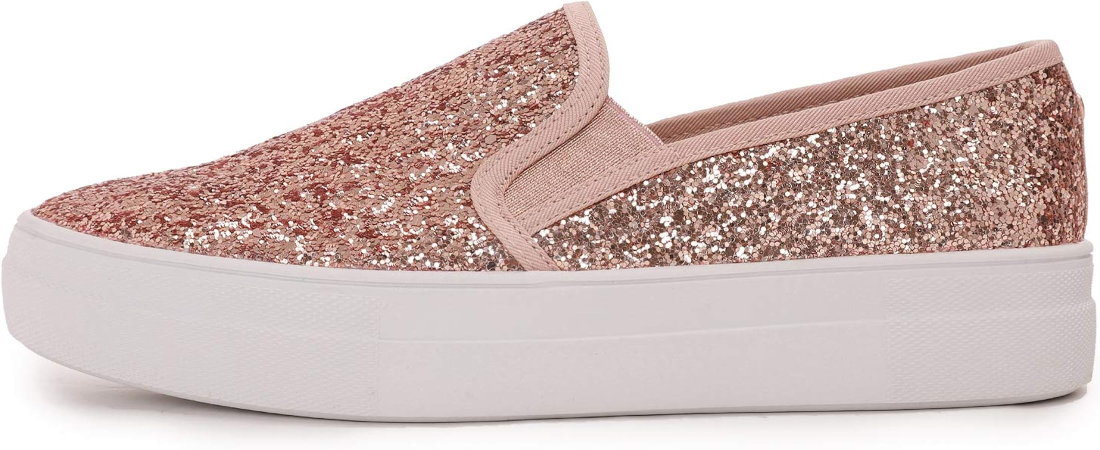 FEVERSOLE Women's Fashion Slip On Sneaker Casual Platform Loafers | Amazon (US)