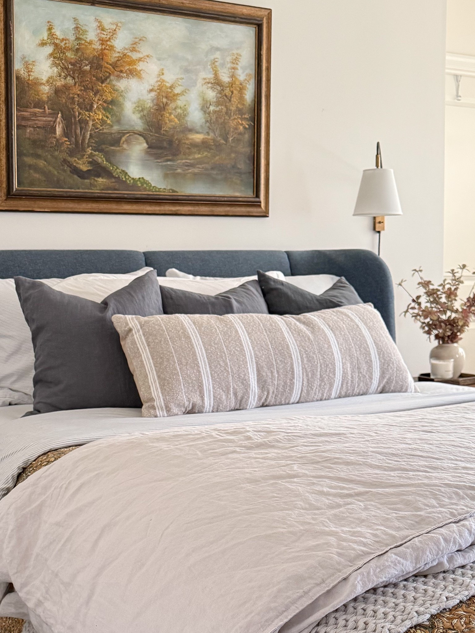 Cozy Guest Room inspo. I like to make sure there’s plenty of ambient lighting to create a little relaxing environment. In the space I used a combination of wall sconces, floor lamp and a desk lamp. 


#LTKStyleTip #LTKHome #LTKFindsUnder100