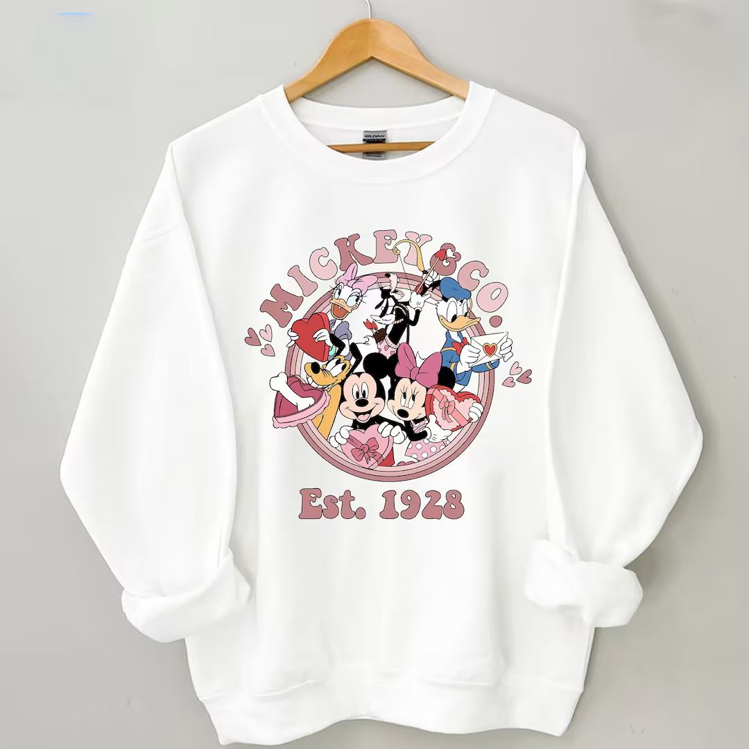 Vintage Mickey & Co Est 1928 Valentine Shirt Retro Mickey and - Etsy | Etsy (US)