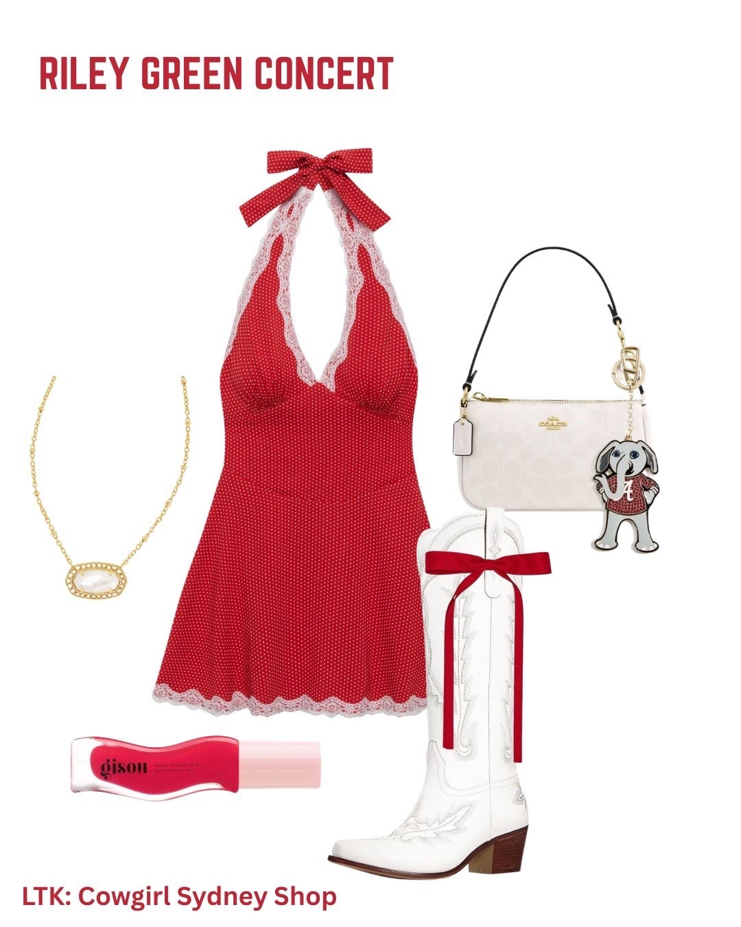 Riley Green Concert Outfit Inspo ♥️✨🐘 

#LTKstyletip #LTKdresses #LTKsummer