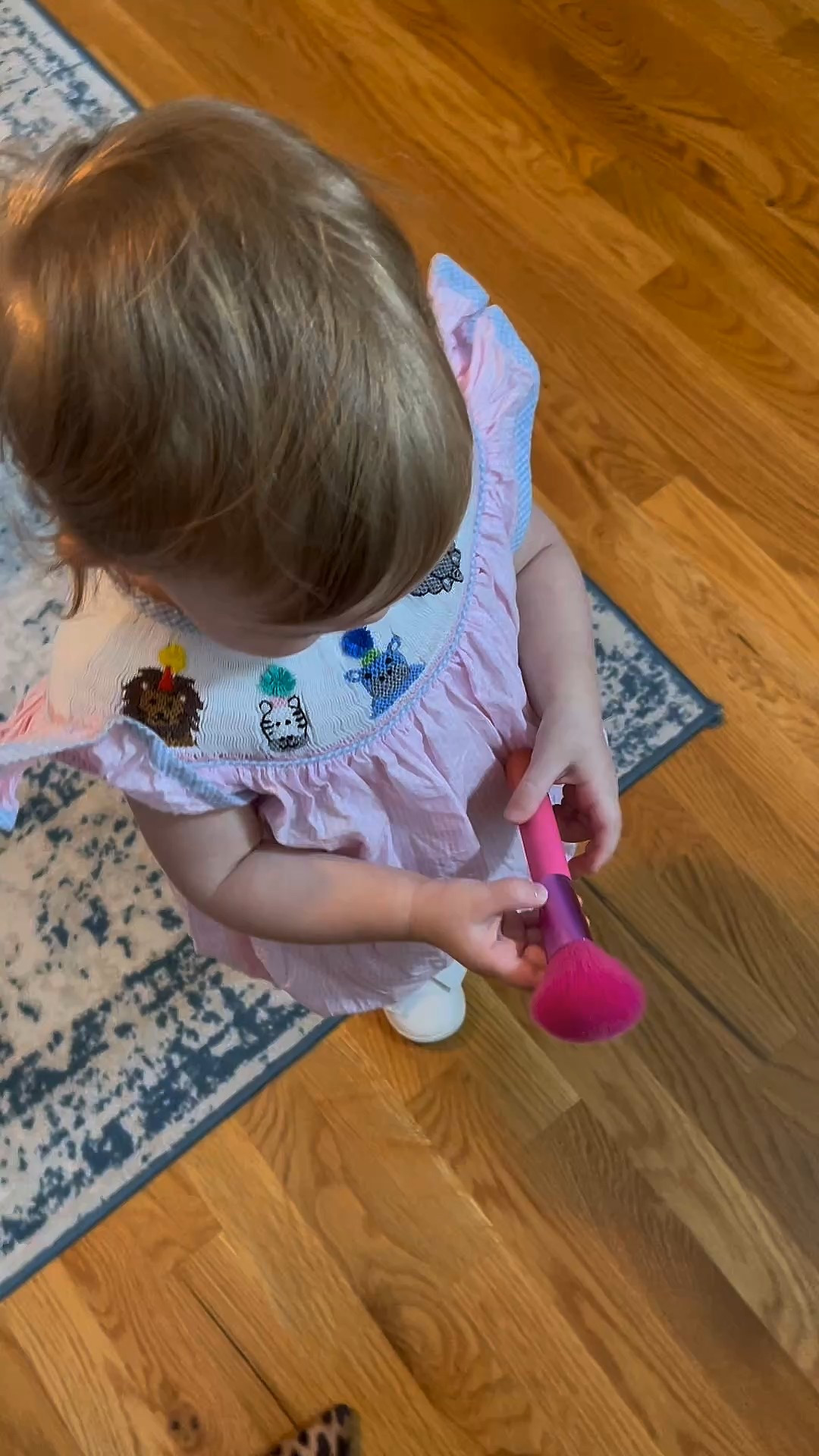 🍼 Baby girl is all smiles in this precious pink seersucker smocked bubble 💗 Featuring hand-embroidered jungle animals—giraffe, elephant, lion, zebra, and more—this classic southern style is full of personality 🦒🐘🦁🦓

The smocking is beautifully detailed with tiny 3D yarn pom accents that make each animal pop ✨ and the soft pastel palette keeps it sweet and girly. A lightweight, breathable outfit that’s perfect for playdates, parties, or just twinning with mama!

💖 100% cotton
🧵 Hand-smocked detailing
📌 Runs TTS – she’s wearing 18m

#LTKBaby #SmockedBubble #ClassicBabyStyle #SouthernBaby #ToddlerStyle #PreppyKids #HandSmocked #SeersuckerSweetness 🍼🎀🐾

#LTKKids #LTKFindsUnder50 #LTKBaby