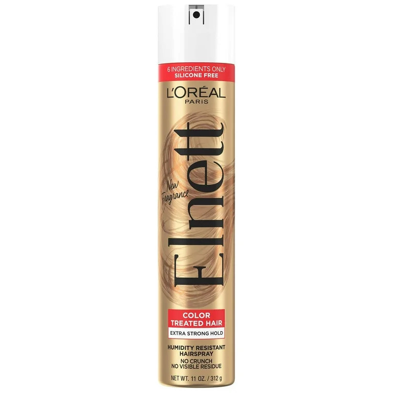 L'Oreal Paris Elnett Satin Extra Strong Hold Hairspray for Color Treated Hair, 11 oz | Walmart (US)