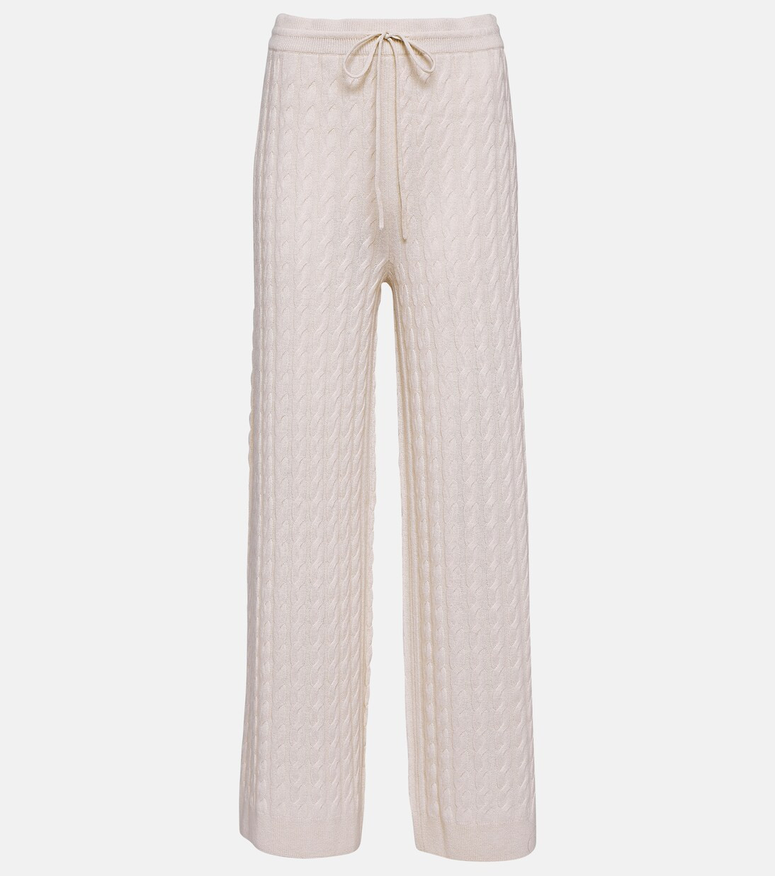 Cable-knit wool-blend wide-leg pants | Mytheresa (INTL)