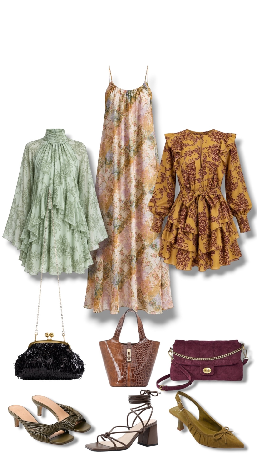 Macy’s fall dresses and accessories are so good right now. I love the mix of pretty prints, rich fall colors, textured bags, and feminine shoes that make each look feel extra special!

#LTKgrwm #LTKootd #LTKSeasonal