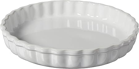 Le Creuset Stoneware Tart Dish, 1.5 qt. (9"), White | Amazon (US)