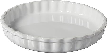 Le Creuset Stoneware Tart Dish, 1.5 qt. (9"), White | Amazon (US)
