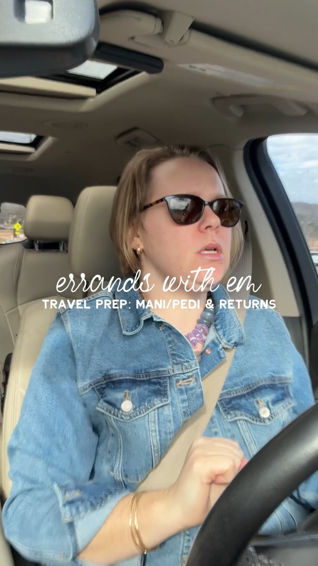 A morning full of errands before I head out of town! My jacket is Old Navy and I’m in an XL! 

#LTKvlog #LTKootd #LTKSaleAlert