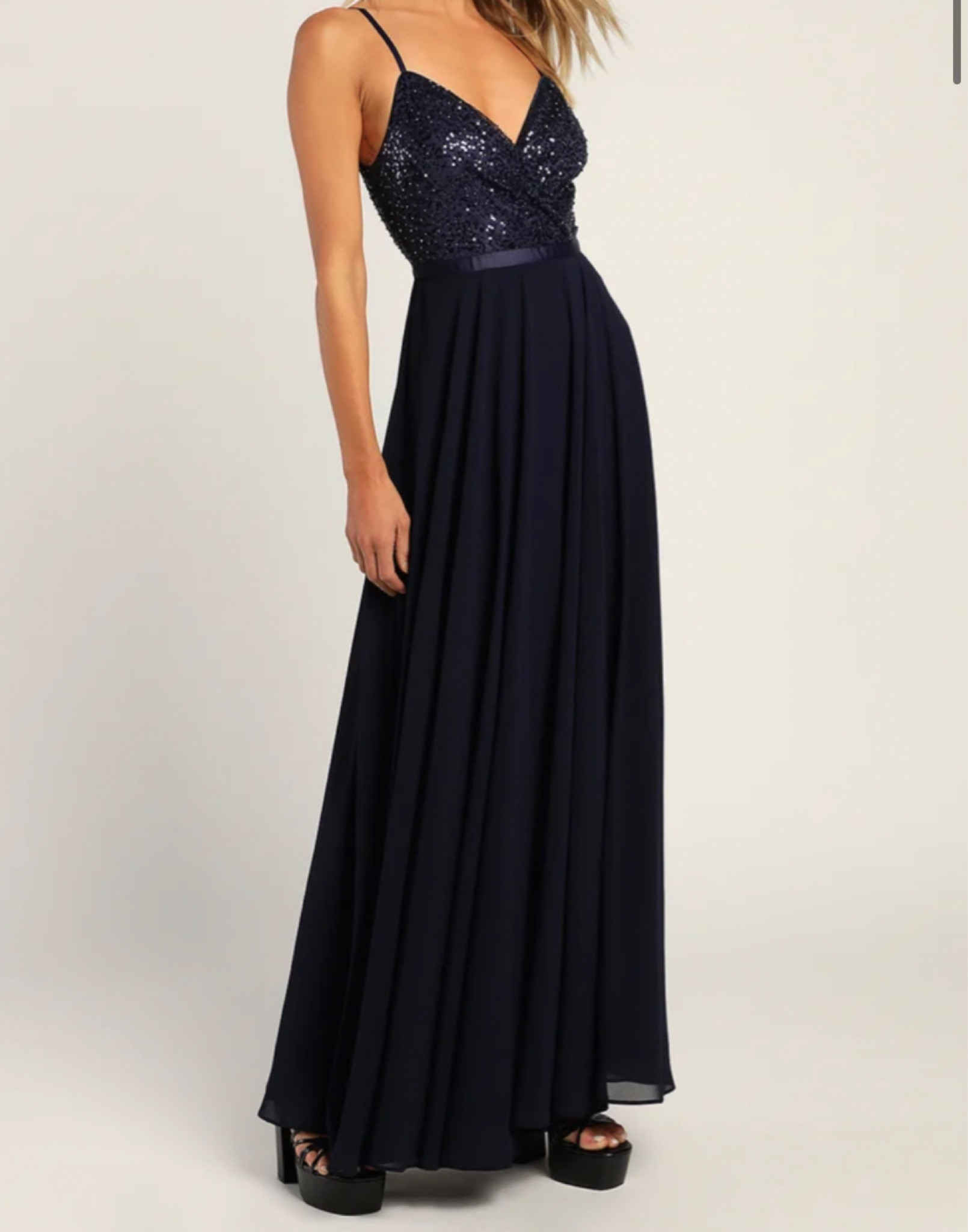 Black formal dress with sequin 

#LTKstyletip #LTKHoliday #LTKSeasonal