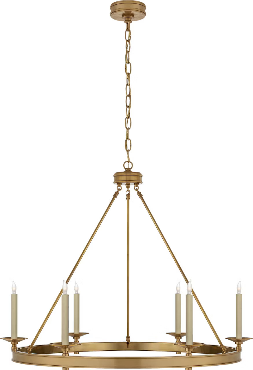Launceton Ring Chandelier in Antique-Burnished BrassVisual Comfort | Visual Comfort