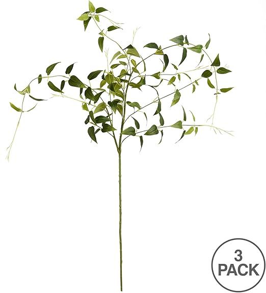 Vickerman 43" Artificial Green Clematis Leaves Spray. Includes 3 Sprays per Pack. | Amazon (US)