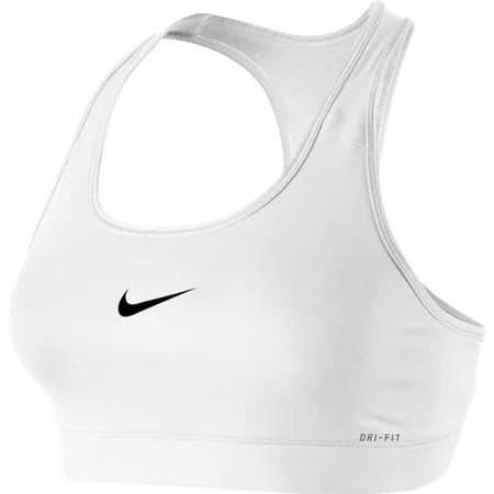 Nike Women s Standard Victory Compression Sports Bra White/Black Small | Walmart (US)