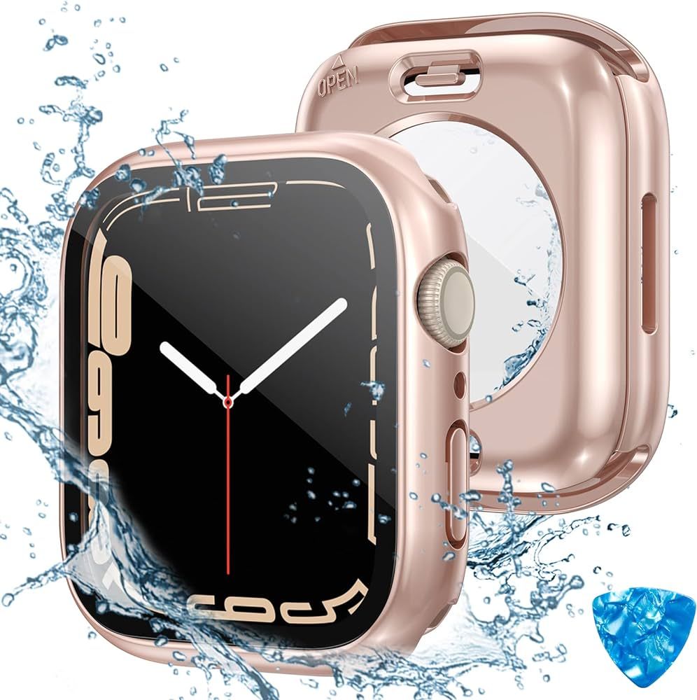 (2 in 1) Tensea for Waterproof Apple Watch Screen Protector Case Series 8 7 41mm Accessories, iWa... | Amazon (US)