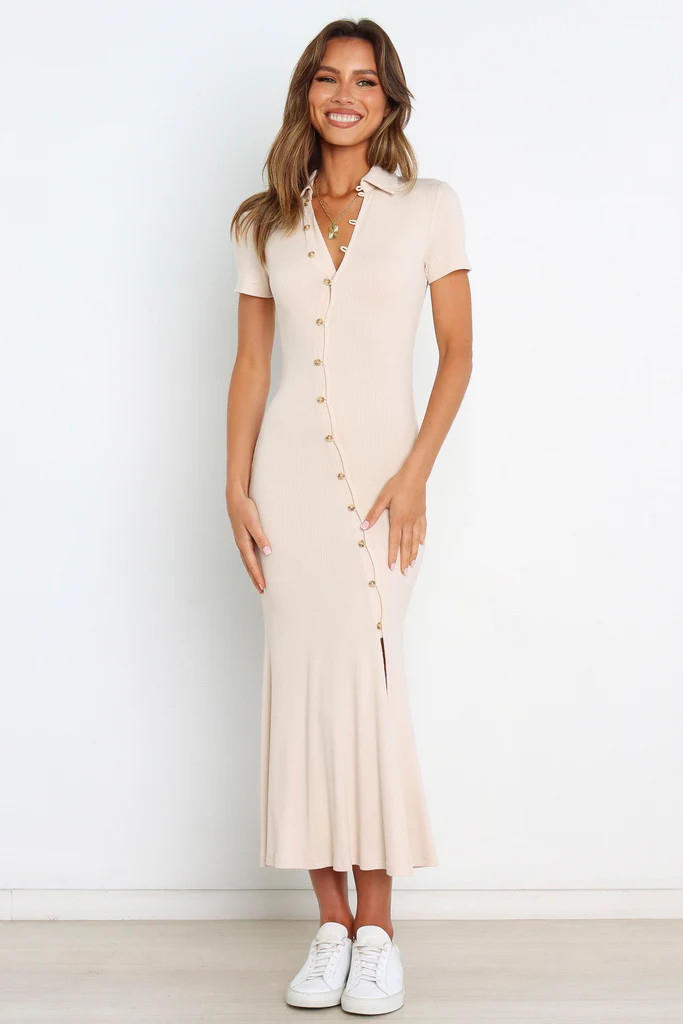 Adelle Dress - Beige | Petal & Pup (US)