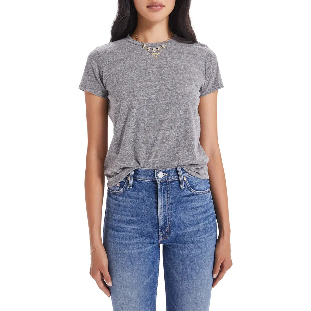 MOTHER Little Goodie Goodie Tee in Heather Grey at Nordstrom, Size Large | Nordstrom