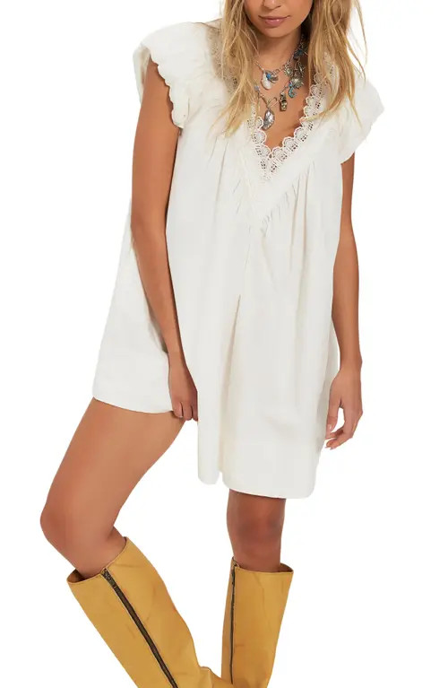 Free People Sundazed Minidress in Sugar Swizzle at Nordstrom, Size Medium | Nordstrom