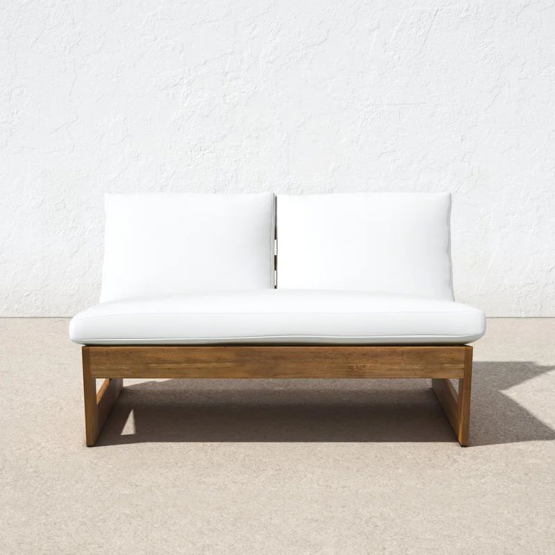 43'' Wide Outdoor Loveseat with Cushions | Wayfair North America