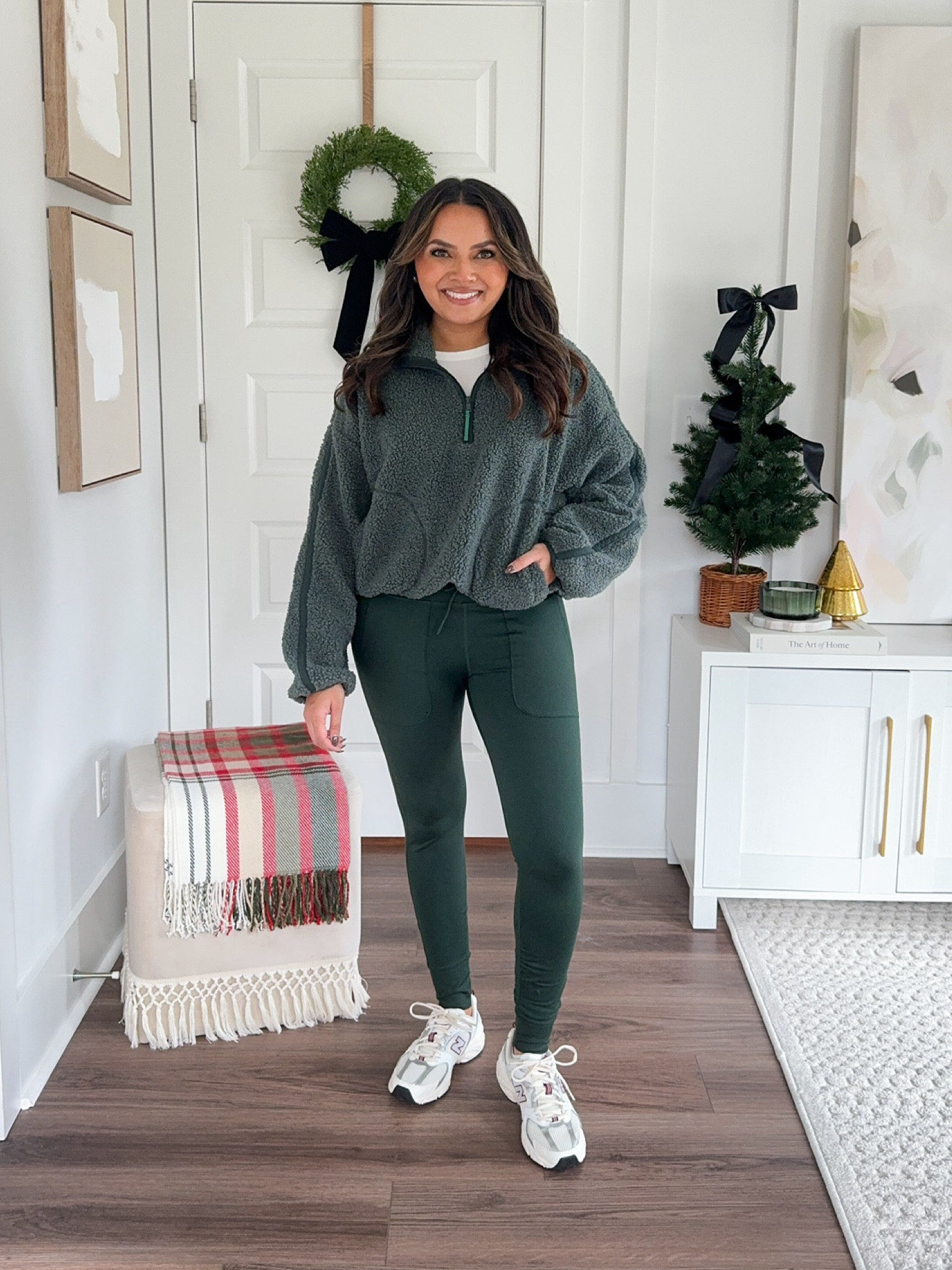 Green quarter zip size XS petite TTS
White tee size XS petite TTS 
Green leggings size small petite TTS - this fit like a legging so i went with size small instead of xs 
Gray and burgundy Sneakers size 6.5 TTS

Sneakers 
Winter Outfits 
Fall Outfits 
Activewear 
Casual Outfits 

Honey Sweet Petite 
Honeysweetpetite 


#LTKStyleTip #LTKActive #LTKSeasonal