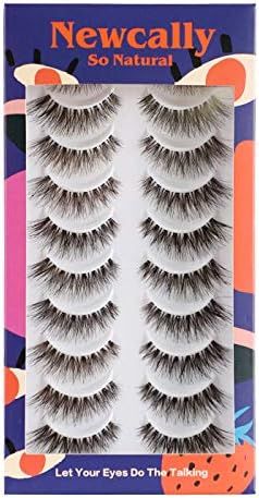 False Eyelashes Demi Wispy Lashes Natural Fake Eyelashes 10 Pairs Multipack by Newcally | Amazon (CA)