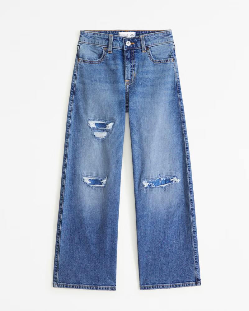high rise wide leg jeans | Abercrombie & Fitch (US)