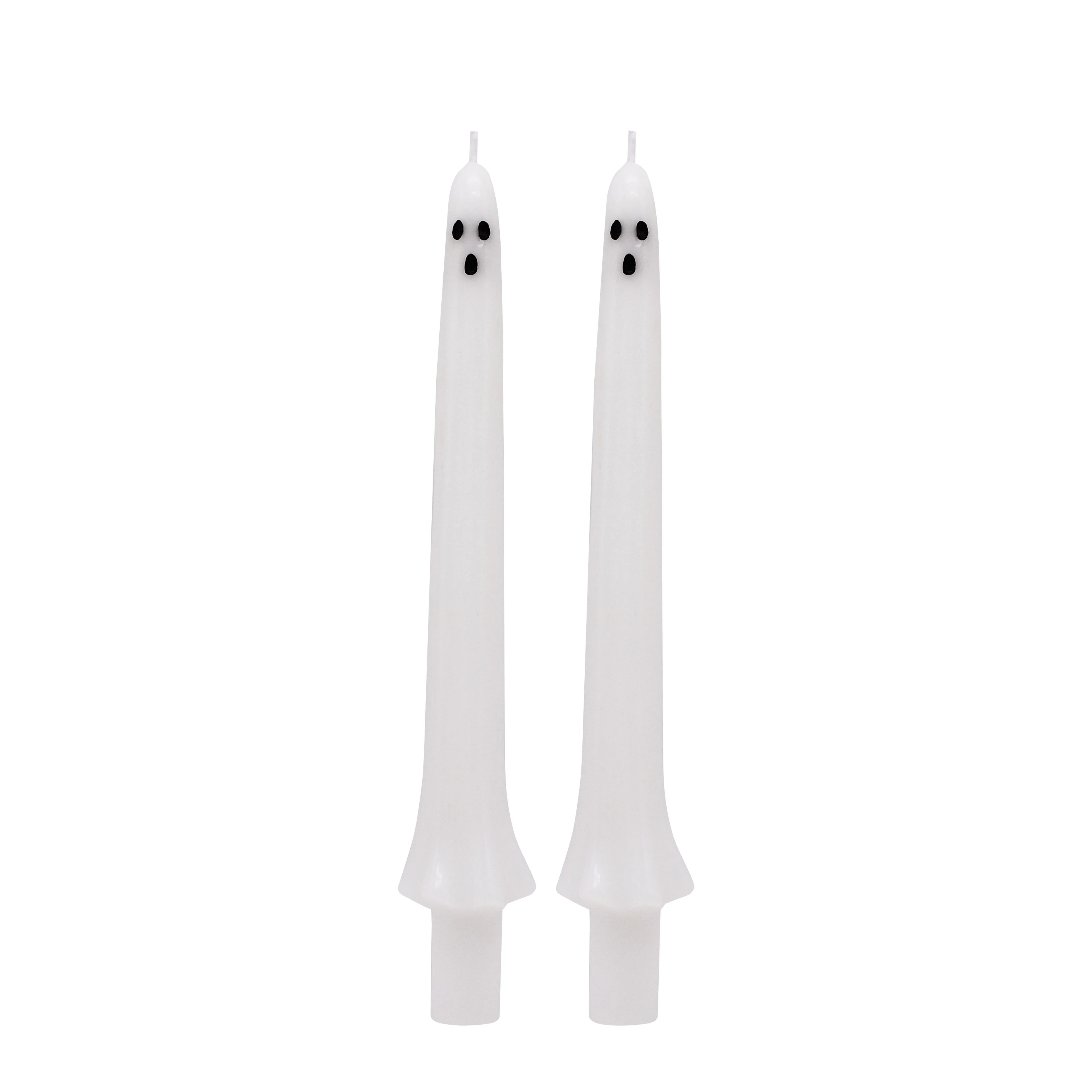 10" Ghost Taper Candles - 2ct. by Ashland® - Halloween Home Decor | Walmart (US)