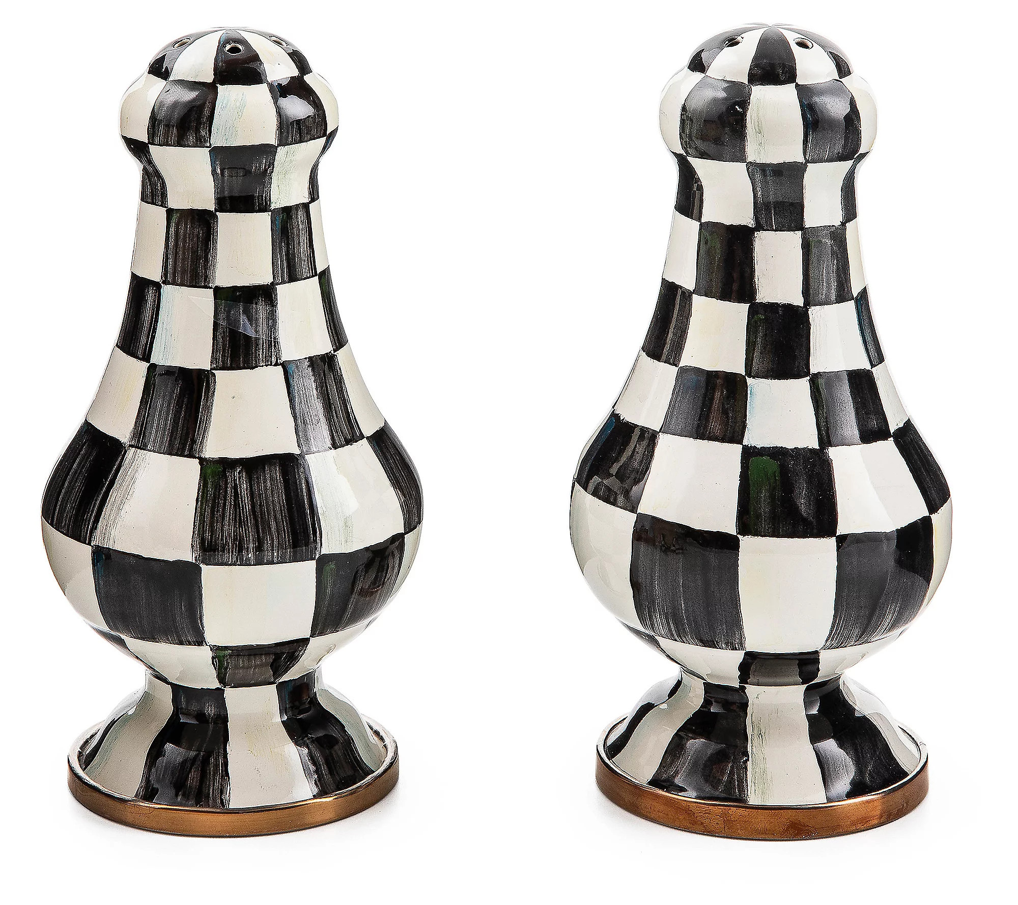 MacKenzie-Childs Large Salt and Pepper Shakers | QVC