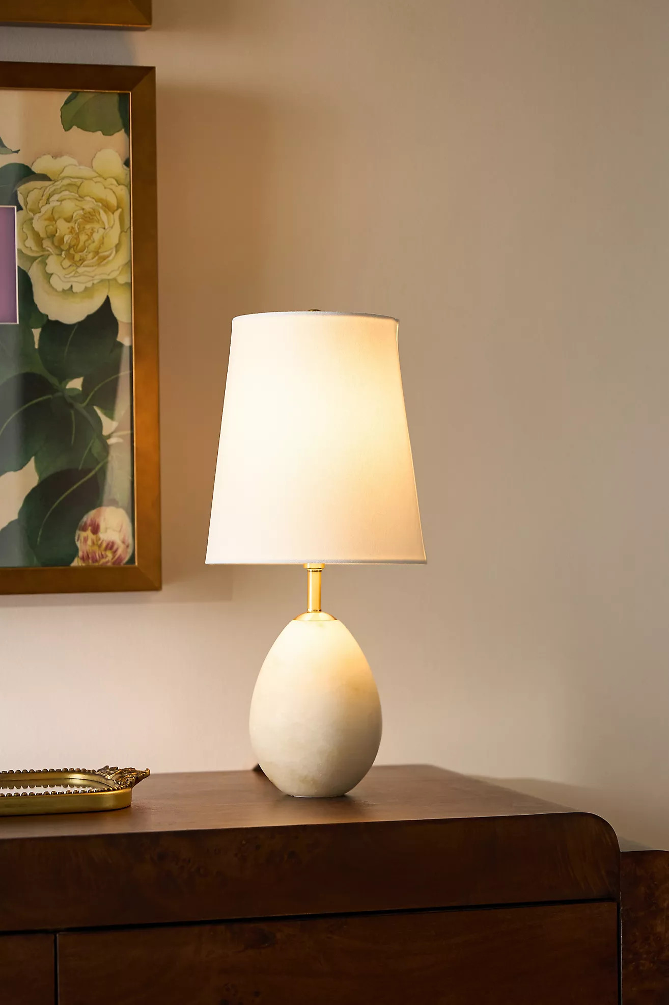 Regina Andrew Jared Alabaster Mini Table Lamp | Anthropologie (US)