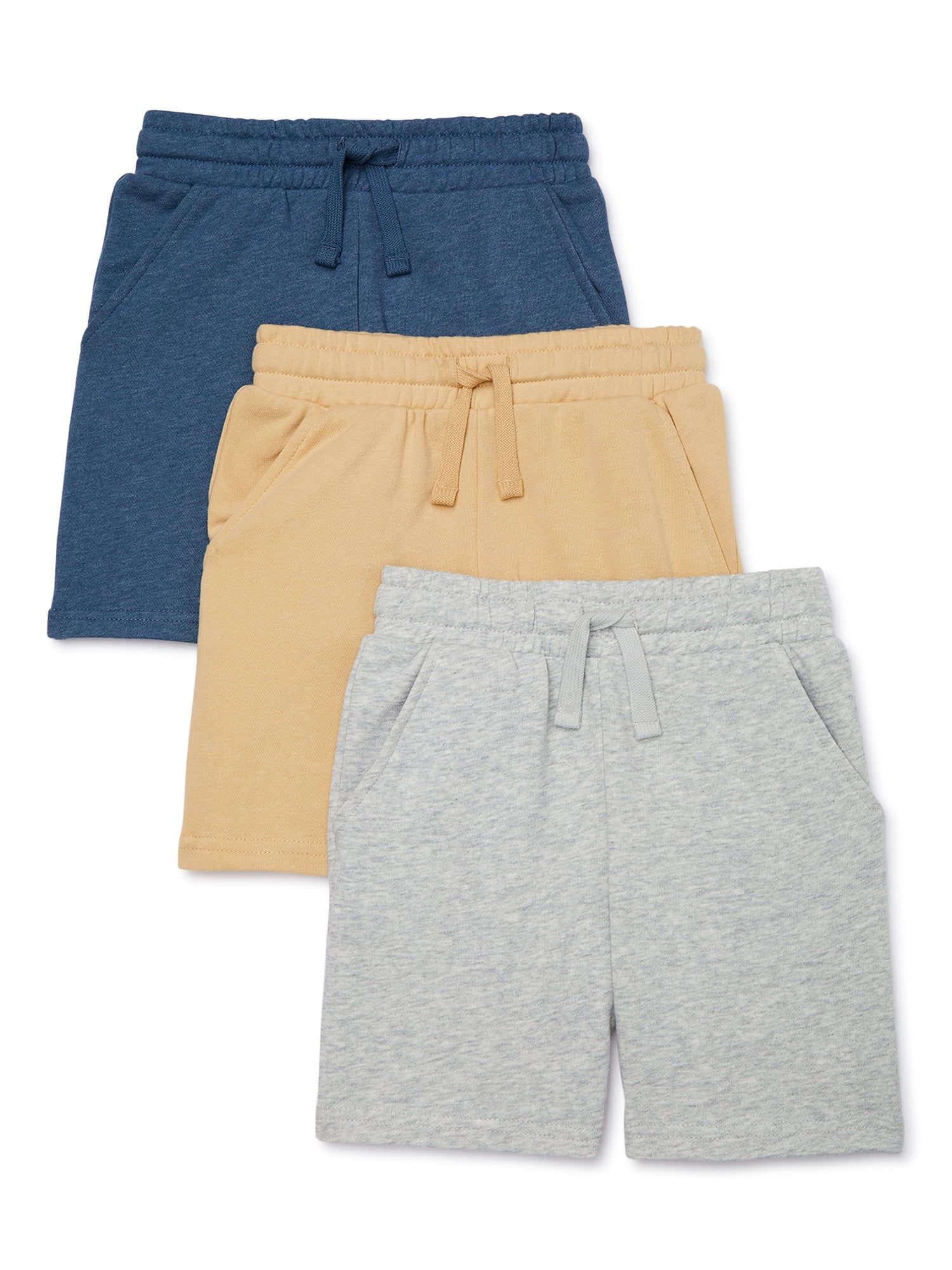 365 Kids from Garanimals Boys Mix and Match French Terry Shorts, 3-Pack, Sizes 4-10 | Walmart (US)