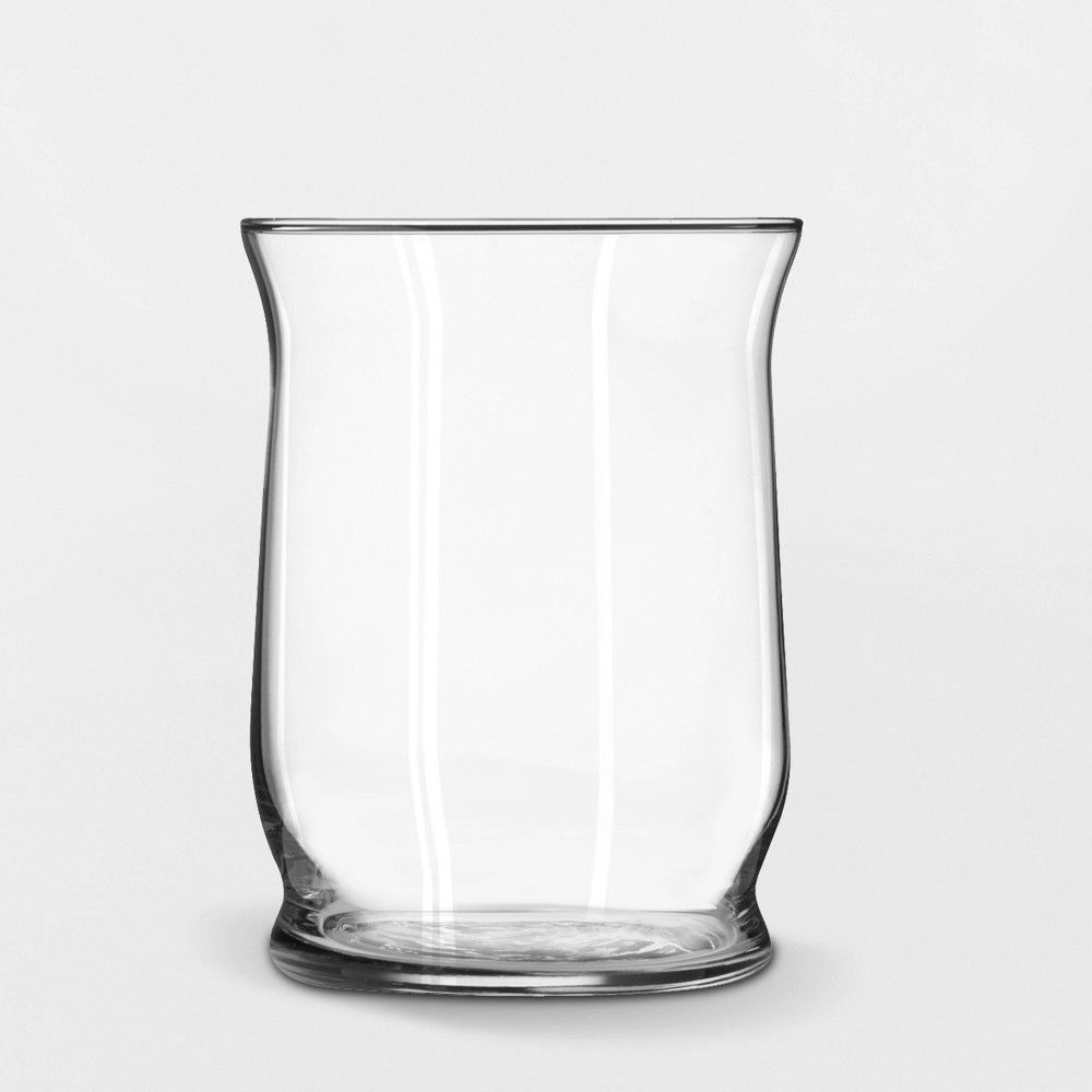 6"" x 4.6"" Decorative Hurricane Glass Vase Clear - Threshold | Target