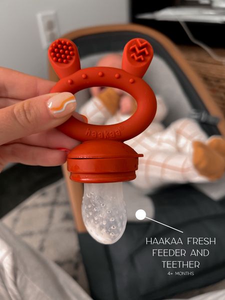 Our new favorite for feeding frozen breastmilk and teething! 

Baby teether, baby feeder, haakaa, baby must have, infant must have, baby registry must have, baby shower gift, baby registry gift

#LTKbaby