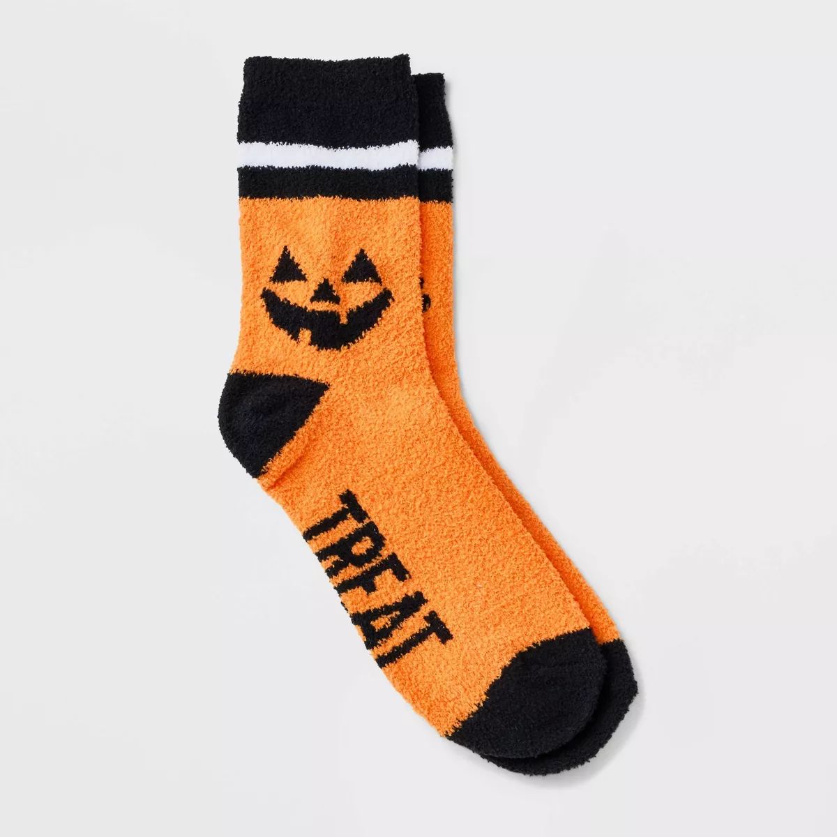 Women's "Trick or Treat" Halloween Cozy Crew Socks - Hyde & EEK! Boutique™ Orange 4-10 | Target