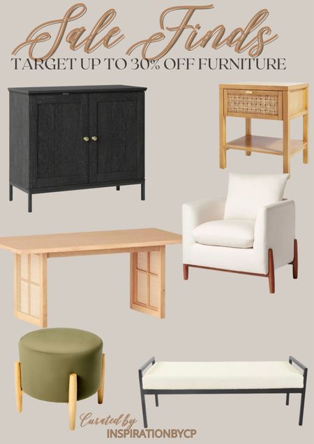 TARGET FURNITURE SALE UP TO 30% OFF
MODERN HOME, black cabinet, dining table, ottoman, look for less, threshold, studio McGee, bench, boucle, accent chair, nightstand, bedroom, dining room 

#LTKsalealert #LTKstyletip #LTKhome