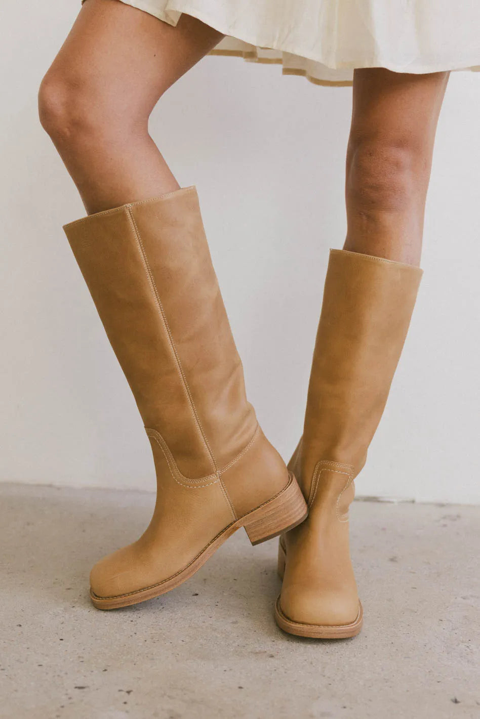 Steve Madden Riggs Tall Boots in Tan - 6.5 / Tan | Böhme US
